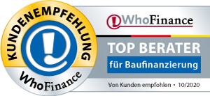 WhoFinance Auszeichnung: Baufinanzierung TOP BERATER 2020